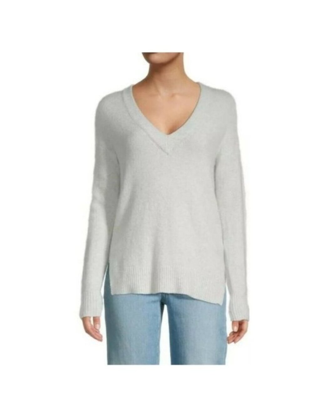 Madewell Bartlett V-Neck Pullover Sweater Coziest Yarn Ma734 Small Merino Alpaca
